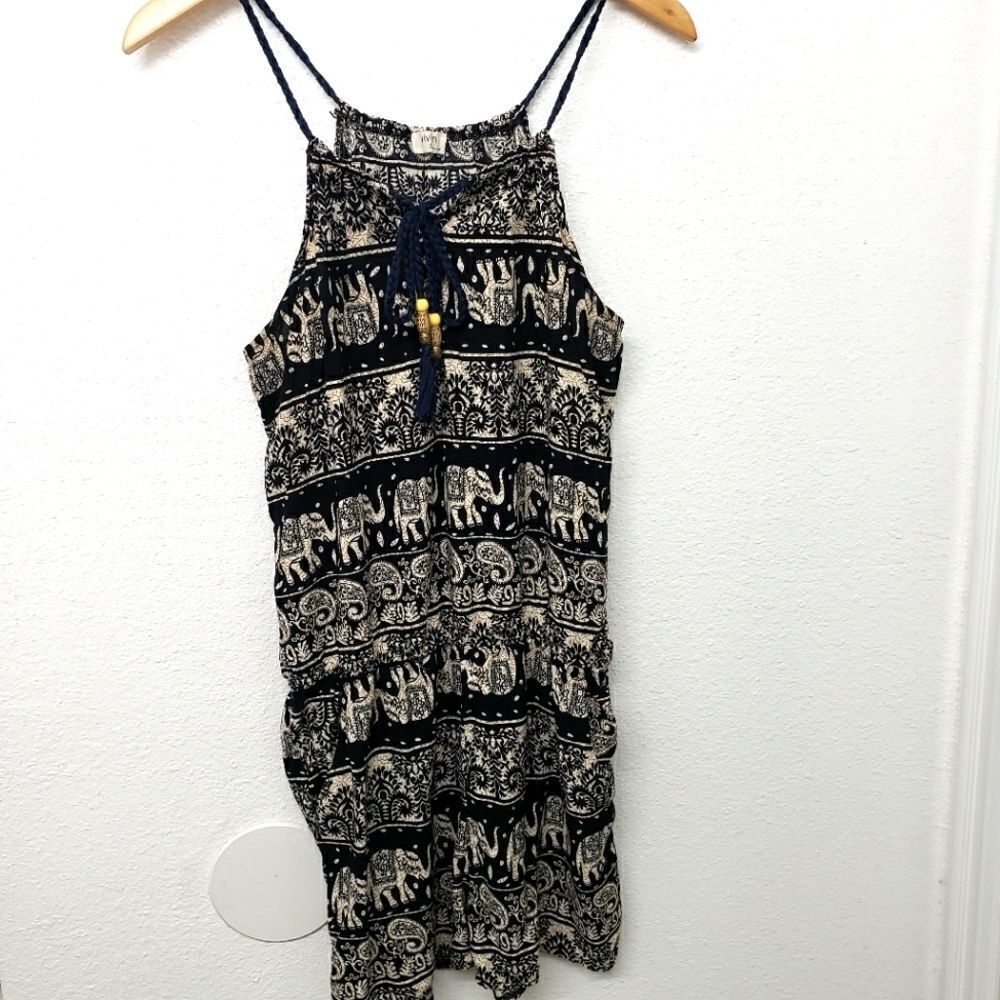 Vivian Boho Hippy Elephant Romper Size S